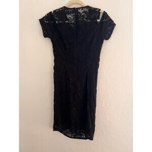 Stork & Babe Black Lace Maternity Dress – Size Medium